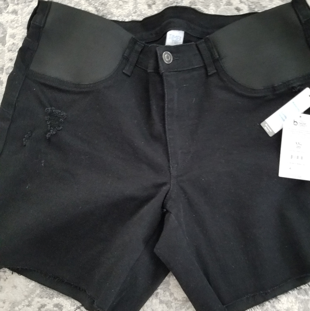 Time and Tru Maternity black Bermuda shorts size XXL (20)